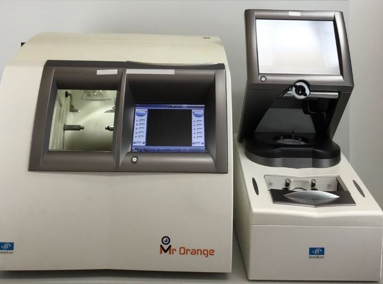Essilor CNC grinder Mr.Orange with blocker system/tracer