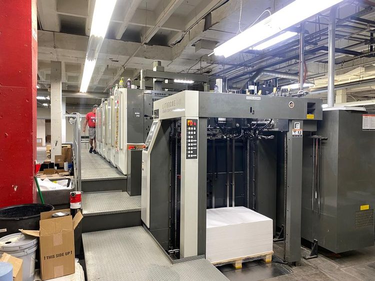 Komori GL640 Coater Hybrid with 5 lamp UV 40