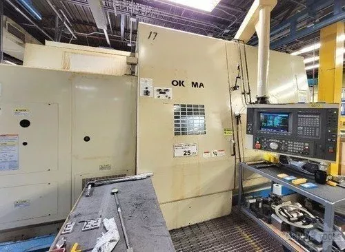 Okuma CNC (OSP7000L) 2,400 RPM IMPACT LU45-M 4 Axis