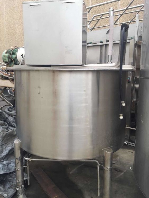 Other 1,800 L Stainless Steel Mixing Tank Scraped Surface