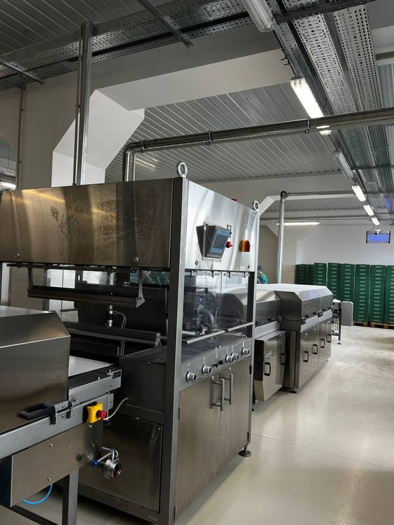 Coating line for frozen dried fruits
