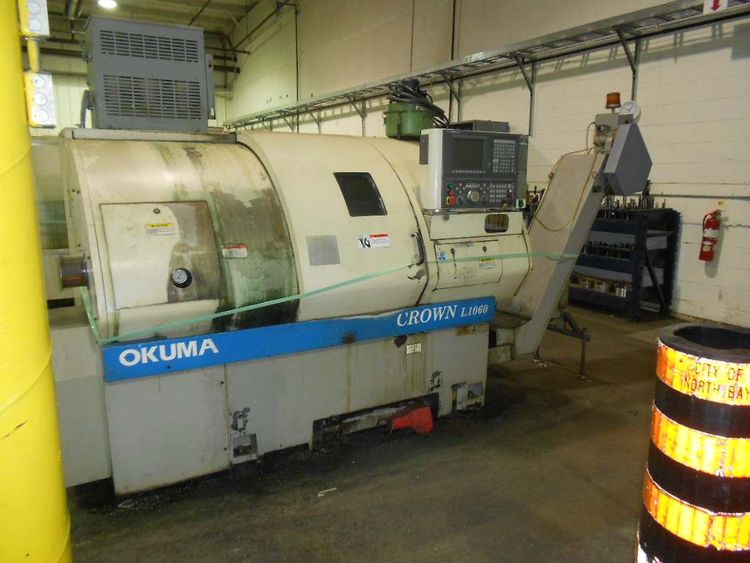 Okuma Okuma OSP 7000 CNC  Control 4200 RPM Crown L1060 CNC Lathe 2 Axis