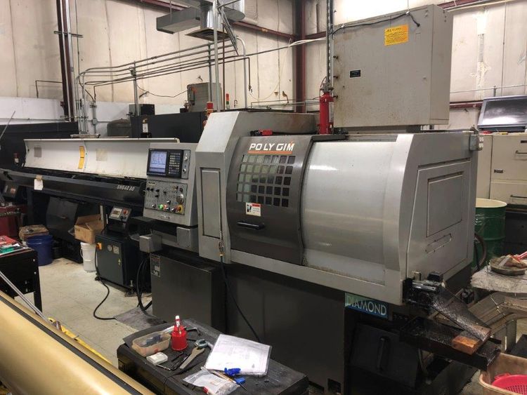 Polygim MITSUBISHI M70 CNC CONTROL 6000 r.p.m. DIAMOND 32CSBII SWISS TYPE CNC LATHE 4 Axis