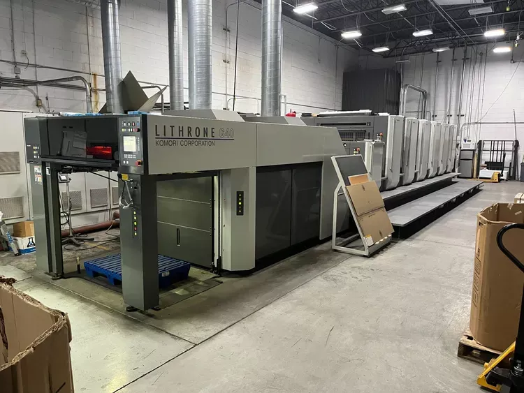 Komori GL640+CX 28" x 40"