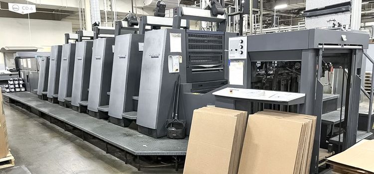 Heidelberg CD 74-6+LX (F Format & UV Hybrid) 23"x29"