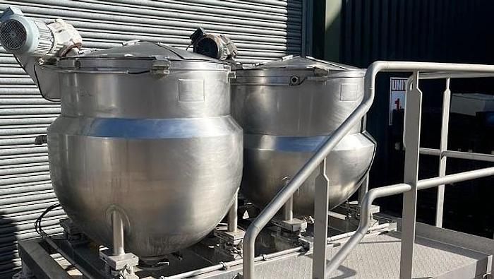 ChemPlant 2 x 400 COOKING VESSEL SYSTEM