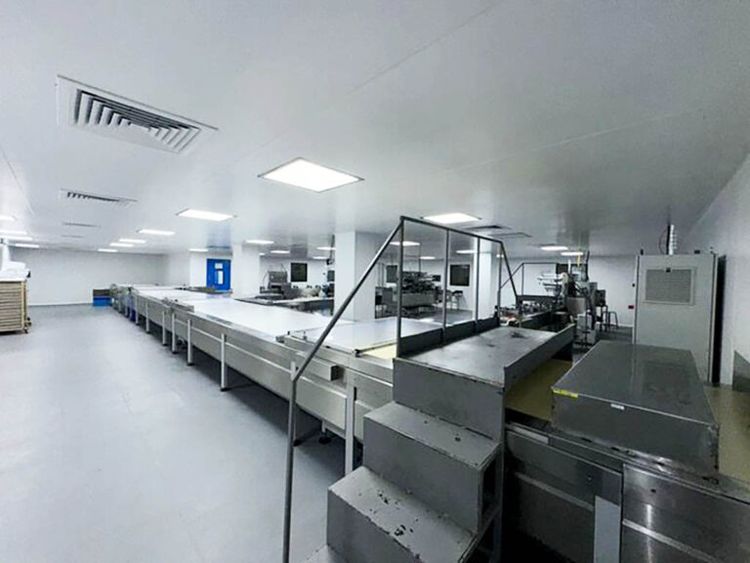 Bosch, Buhler, Haas Layer cake production line 1000 kg per hour