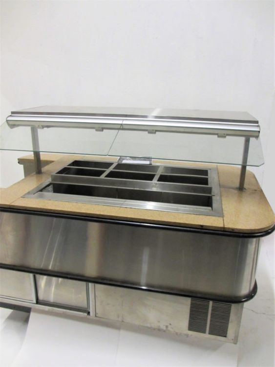 Barker SB-306, Cold Salad Bar w/ Sneeze Guard