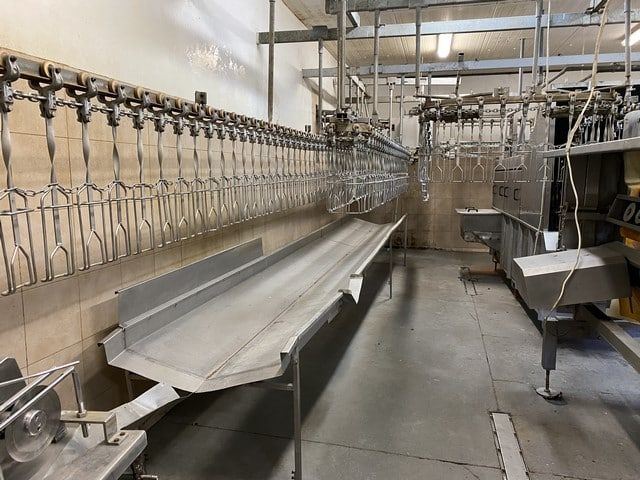 Poultry slaughter line