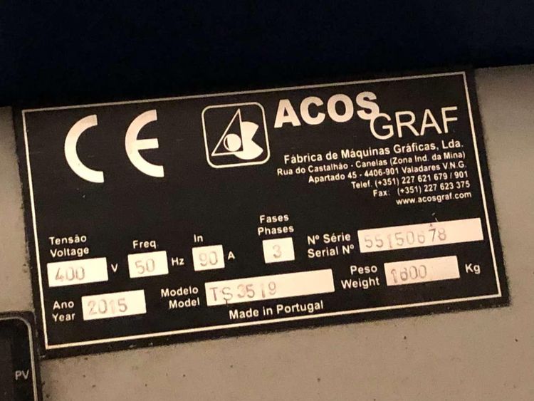 4  ACOS GRAF, TS 3519  Dryer for digital printing