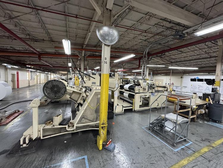 Cantilevered 73" Centerwind Slitter Rewinder