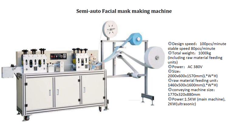 Semi-auto mask machine