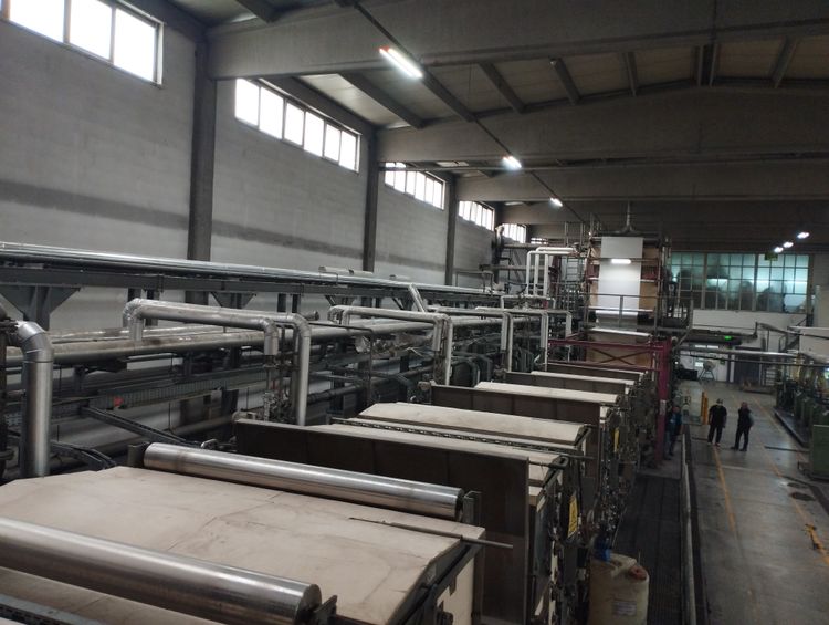 Kusters cylinder width 2.000 mm. pad steam deying line for velvet (padder, fixation, washing, and drying)