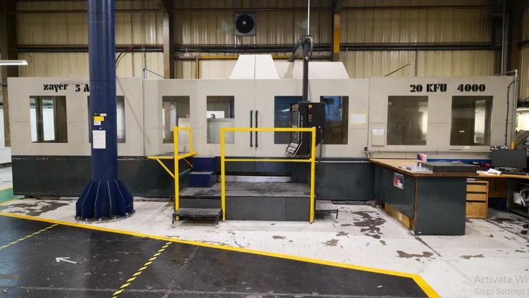 Zayer 20 KFU x 4000 5 Axis CNC Bed Miller. 3 Axis
