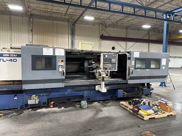 Mori Seiki MORI SEIKI MSC 518 FANUC 18T CNC CONTROL 2000 RPM TL40B 3000 CNC FLAT BED TURNING CENTER 2 Axis