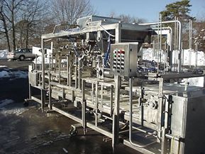 Rutherford FULLY AUTOMATIC INLINE THREE LANE CUP FILLING/SEALING/LIDDING SYSTEM.