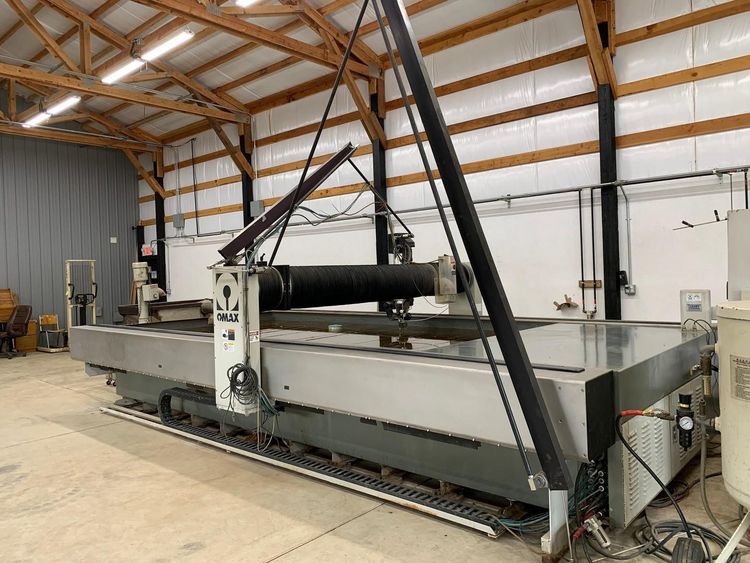 Omax 80160 CNC Waterjet Cutting System Omax PCBased Control with Software
