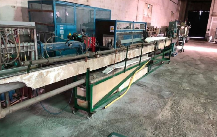 Tube extrusion line