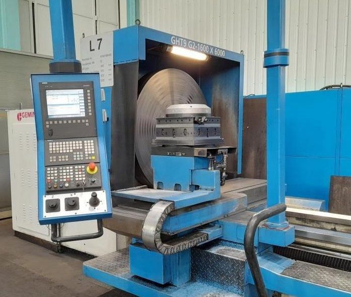 Geminis Siemens Sinumerik 840 D Shop Turn 710 rpm GHT9 G2 1600×6000 cnc lathe 2 Axis