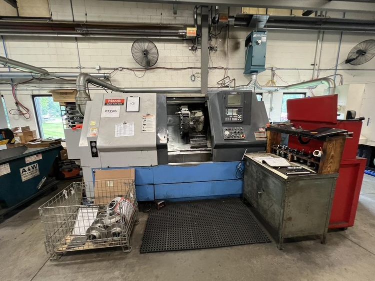 Mazak MAZATROL FUSION 640T control 3300 RPM QT-35XS 2 Axis