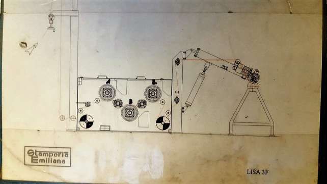 Stamperia Emiliana Lisa 3F 200 Cm Emerizing machine