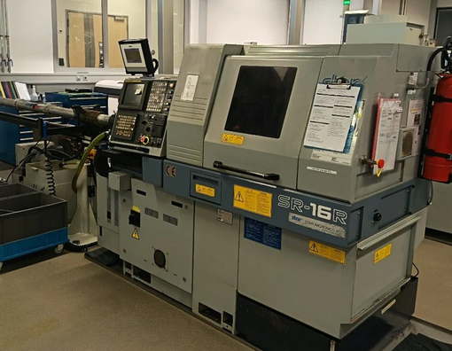 Star FANUC 18i-T 12,000 RPM SR-16 R CNC Swiss Type Lathe 7 Axis