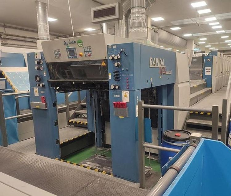KBA Rapida RA 105 - 6 + LX ALV2 CX 74 x 105 cms