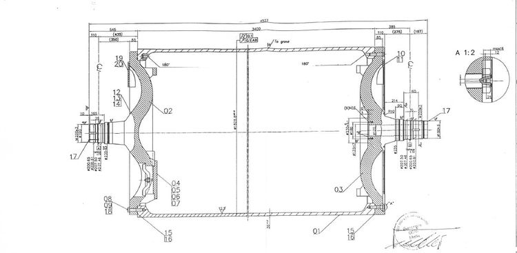 3400 mm Drying Section 10 bar