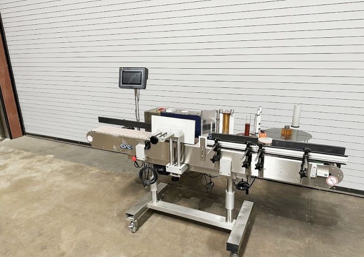 CVC 300 Inline Pressure Sensitive Wrap Around Bottle Labeler