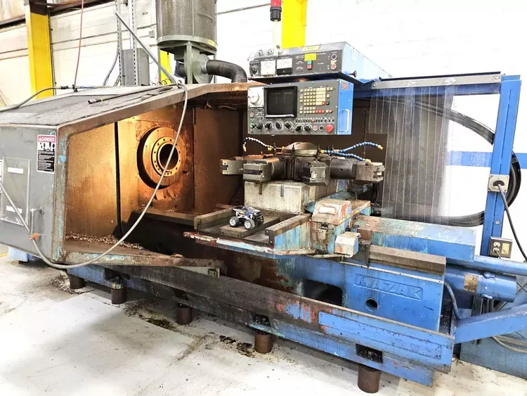 Mazak Fanuc 6TB CNC Control Variable Speed POWERMASTER PMC 2 Axis
