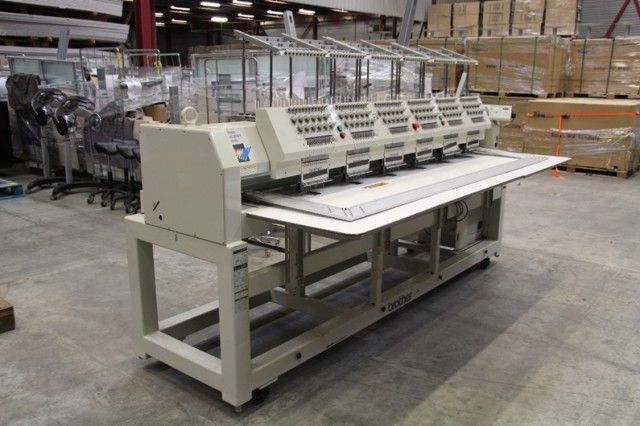 Brother BE-1206B-BC, embroidery machine. 6 heads 12 colors
