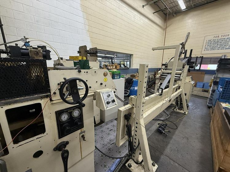 Minster Servo Coil Feed Line Max width of coil 26"