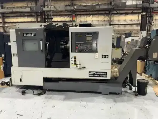 Samsung Fanuc 0i-TD CNC 4,000 RPM SMEC Samsung SL-25ASY 2 Axis