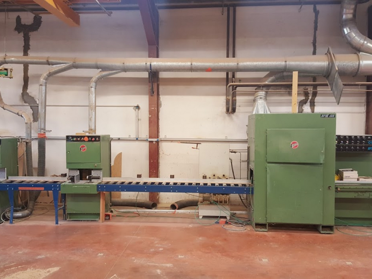 Omga HFM160 - UCR 237 Machining line for cottage wood