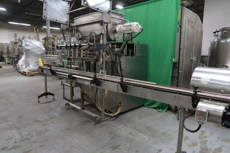 REB IVS-4, 4 Head Fully Automatic Inline Volumetric Filling System