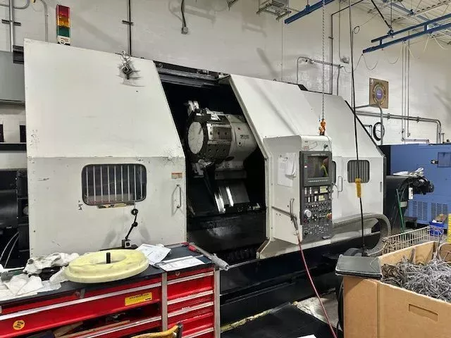 Mazak CNC (MAZATROL T 32-2 CNC COLOR CONTROL) 1,000 RPM SLANT TURN 80NR 3000 2 Axis