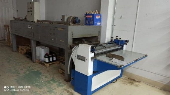 Tecnograf Manual Calender Varnishing Machine + Drying Oven