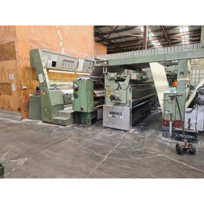 Monforts 325 Cm stenter frames with coating unit