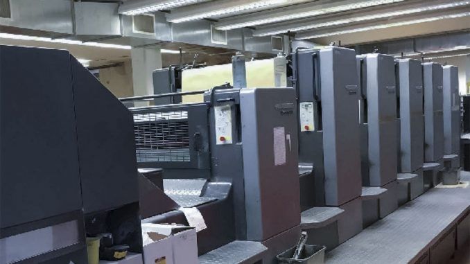 Heidelberg Speedmaster SM102-5P3+L 28 x 40 inch