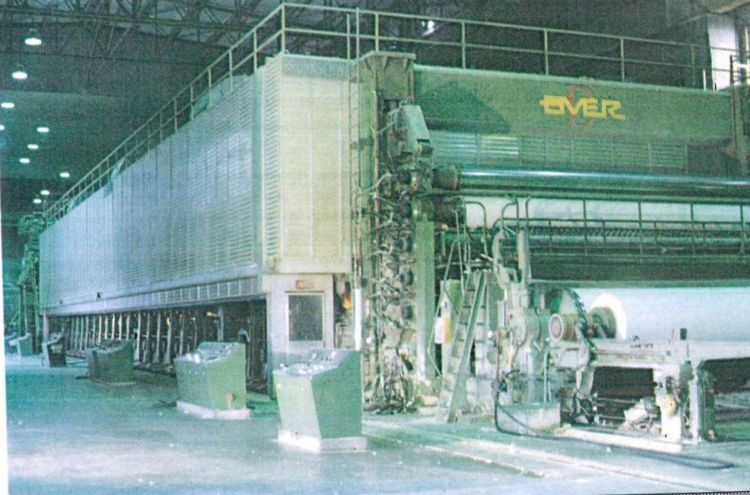 OverMeccanica paper machine ( fluting conversion possible ) 6.900 mm 48-51 gsm 286 TPD
