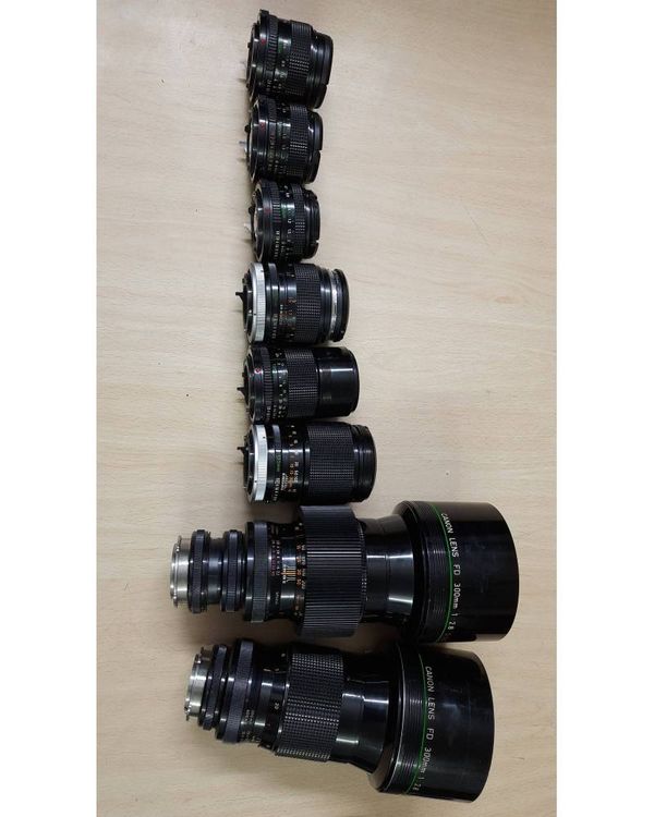 Canon FD Cinematography Lenses Set