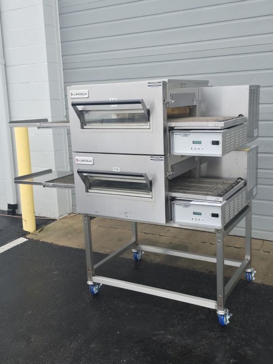 Lincoln Impinger 1116 Double Stack Gas Fired Conveyor Pizza Oven
