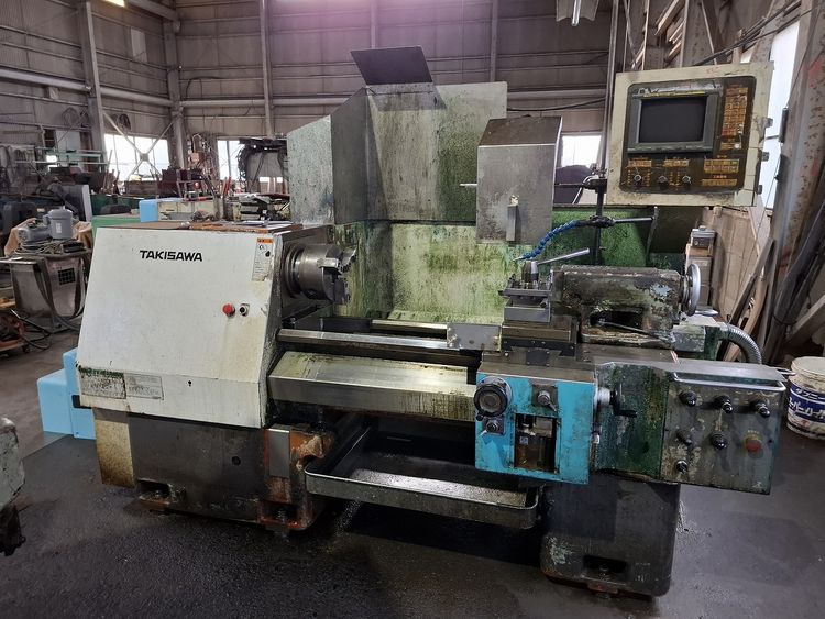 Takisawa FANUC 20-T Variable Speed TAC-460A 2 Axis