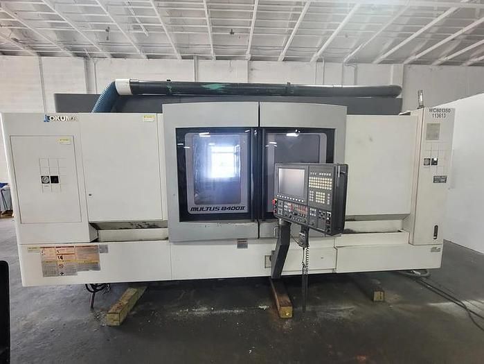 Okuma OSP-P300S CNC Control Variable Multus B 400II-1500W Big Bore Multi-Tasking CNC Lathe 5  Axis