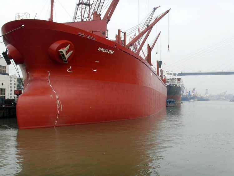 Oshima M/V African Star - ITL Flag - Ex Tzini 42.003 Mtdw on 11,22M