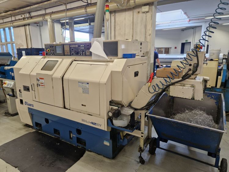 Miyano Fanuc 18i-TB CNC control 5000 rpm BNJ 42 SY 6 Axis