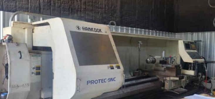 Hankook Fanuc Series 21i-TB CNC 630 rpm PROTEC 9NC 2 Axis