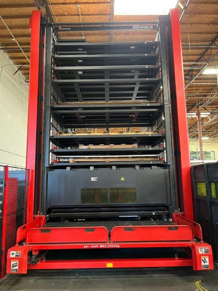 Amada ASR3015NTK 10 SHELF AUTOMATED MATERIAL