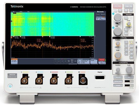 Tektronix MDO34 3-BW-500 4 Channel Mixed Domain Oscilloscope