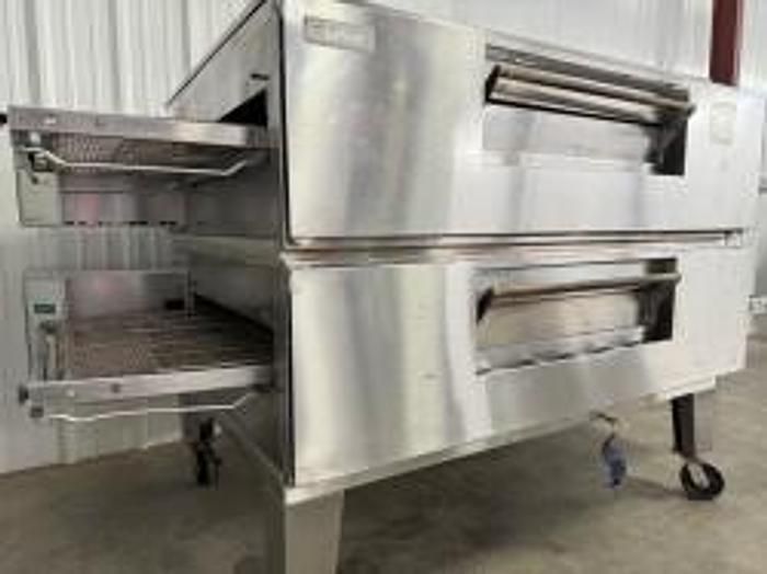 Lincoln Impinger 3270 Double Gas Pizza Conveyor Oven